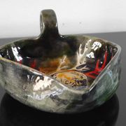 Vintage handmade dish/trinket bowl - signed Marie Louise Impe