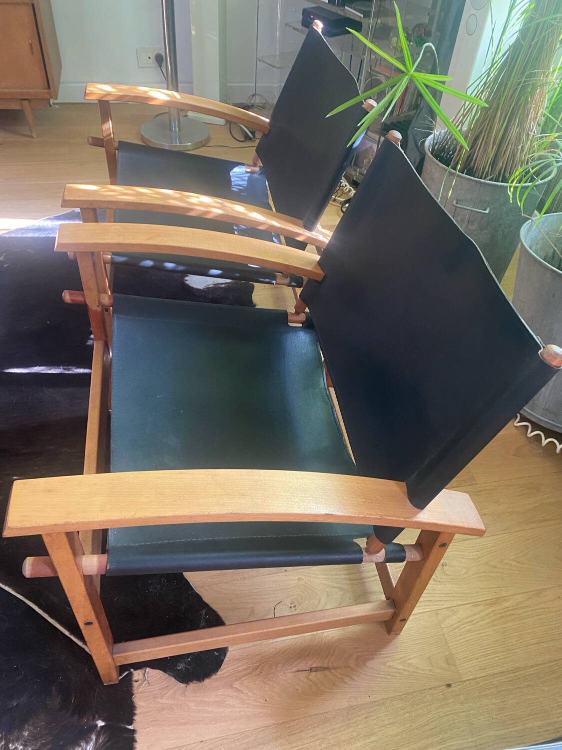 Paire de fauteuils « safari « vintage HYLLINGE MŌBLER