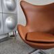 Pair of Arne Jacobsen Egg chairs by Fritz Hansen