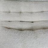 Chair "Space Age" in unbleached wool, France, circa 1970