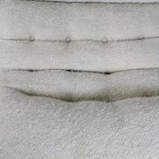 Chair "Space Age" in unbleached wool, France, circa 1970