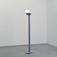 ID-S floor lamp in gray lacquered metal by Ettore Sottsass, Zumtobel, circa 1987