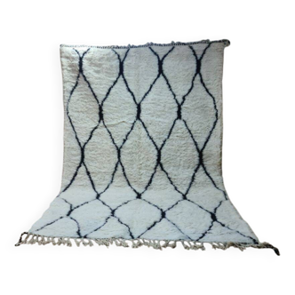 Tapis Béni Ourain Authentique 300x200 cm - 100% Laine, Fait Main,