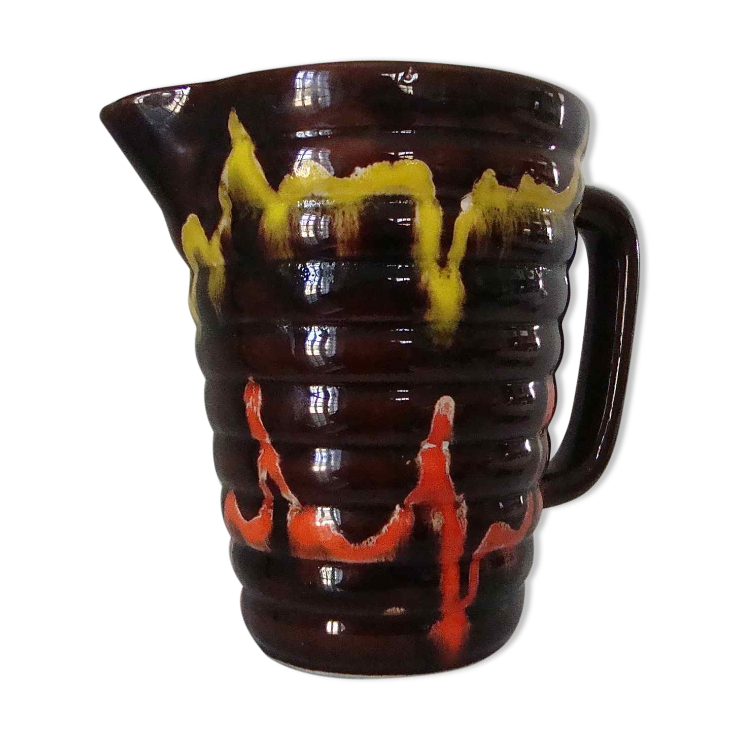 Vintage ceramic pitcher from Poët-Laval