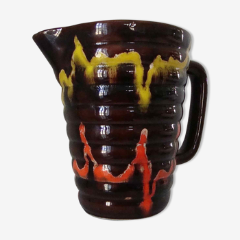 Vintage ceramic pitcher from Poët-Laval