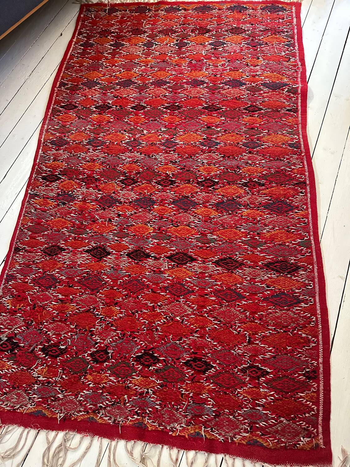 Vintage handmade kilim rug 113x200