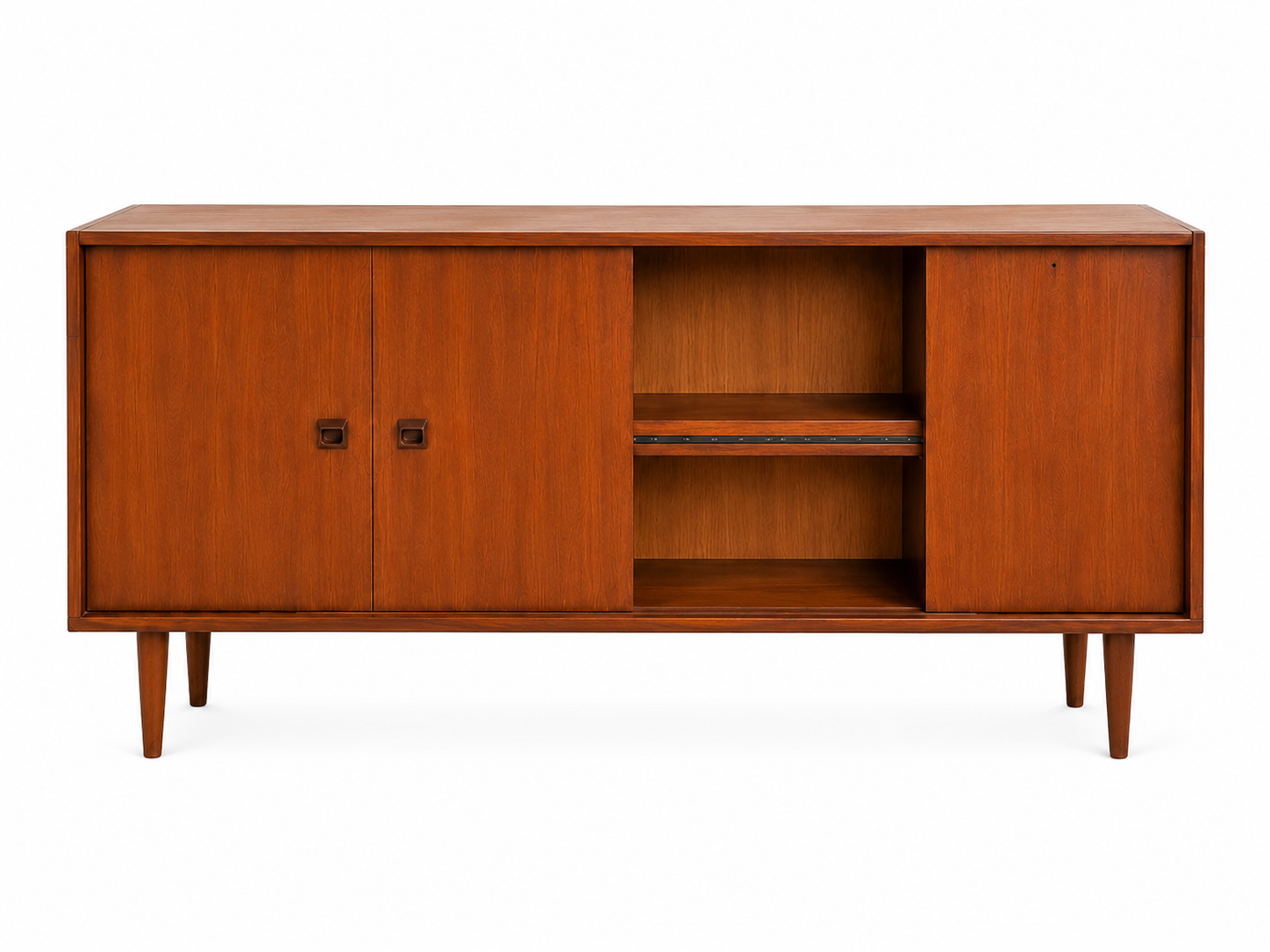 Vintage Scandinavian teak library