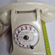 Vintage phone "PTT" in Bakelite, white, from the 60s