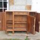 Art Deco sideboard in solid walnut and veneer – pink marble top