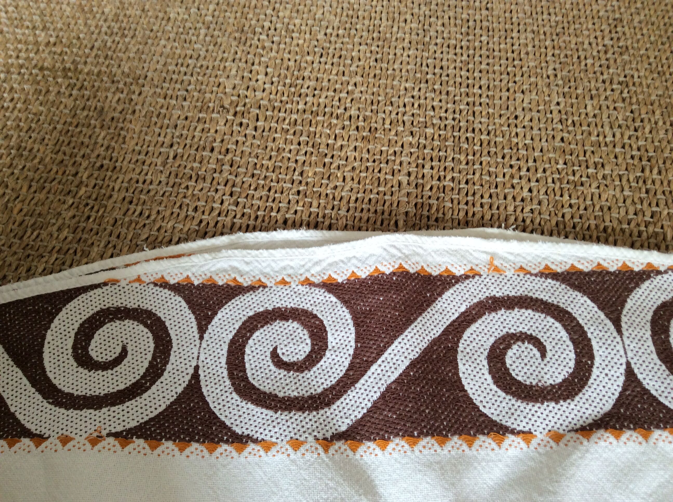 Vintage round tablecloth