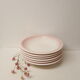 Set of 6 hollow plates, made in Italy, Ceramica CCC.