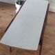 Table basse années 60 plateau réversible