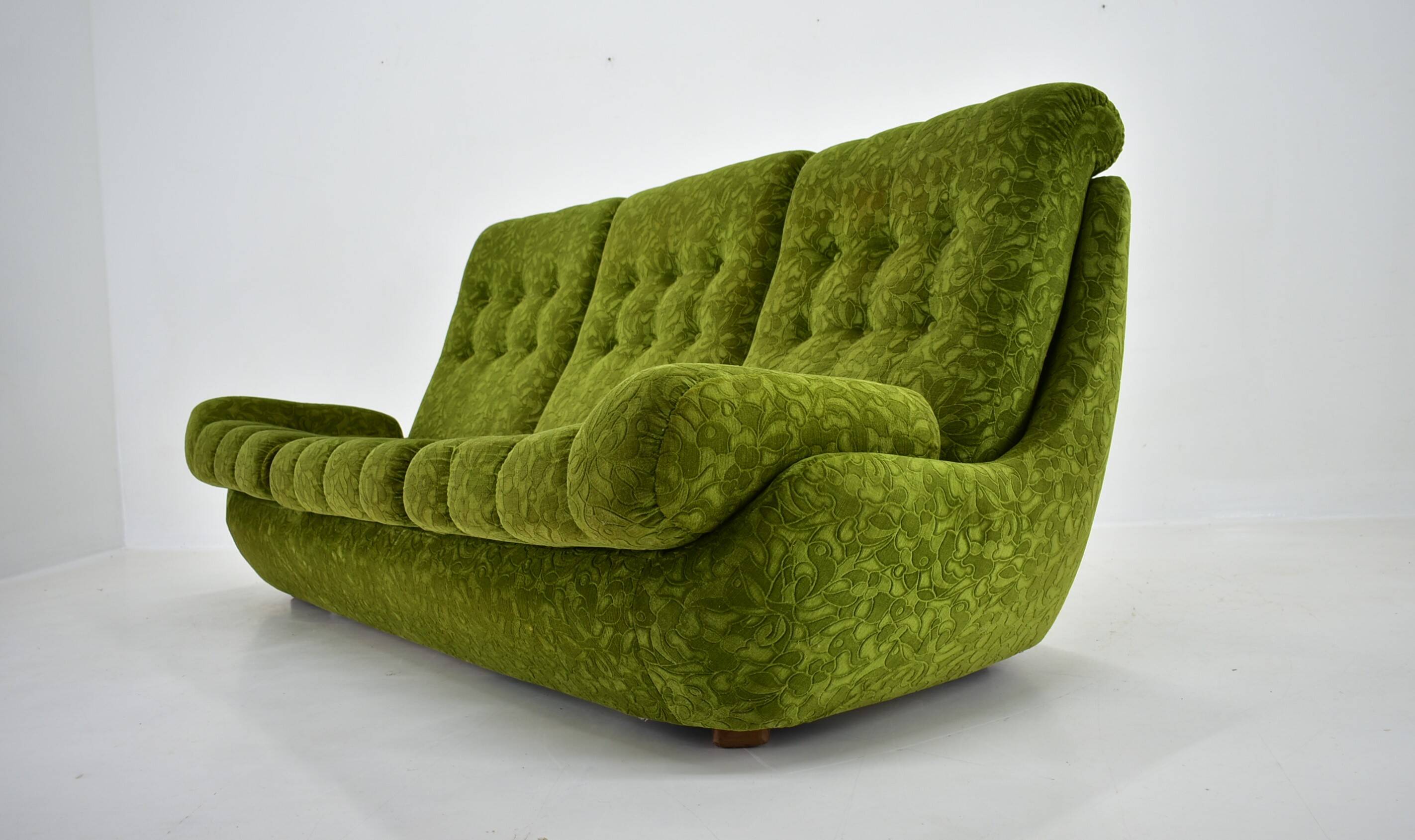 Big Design Three-Seat Sofa Atlantis,Czechoslovakia 1970s