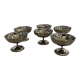 Set of 6 vintage stainless steel bowls
