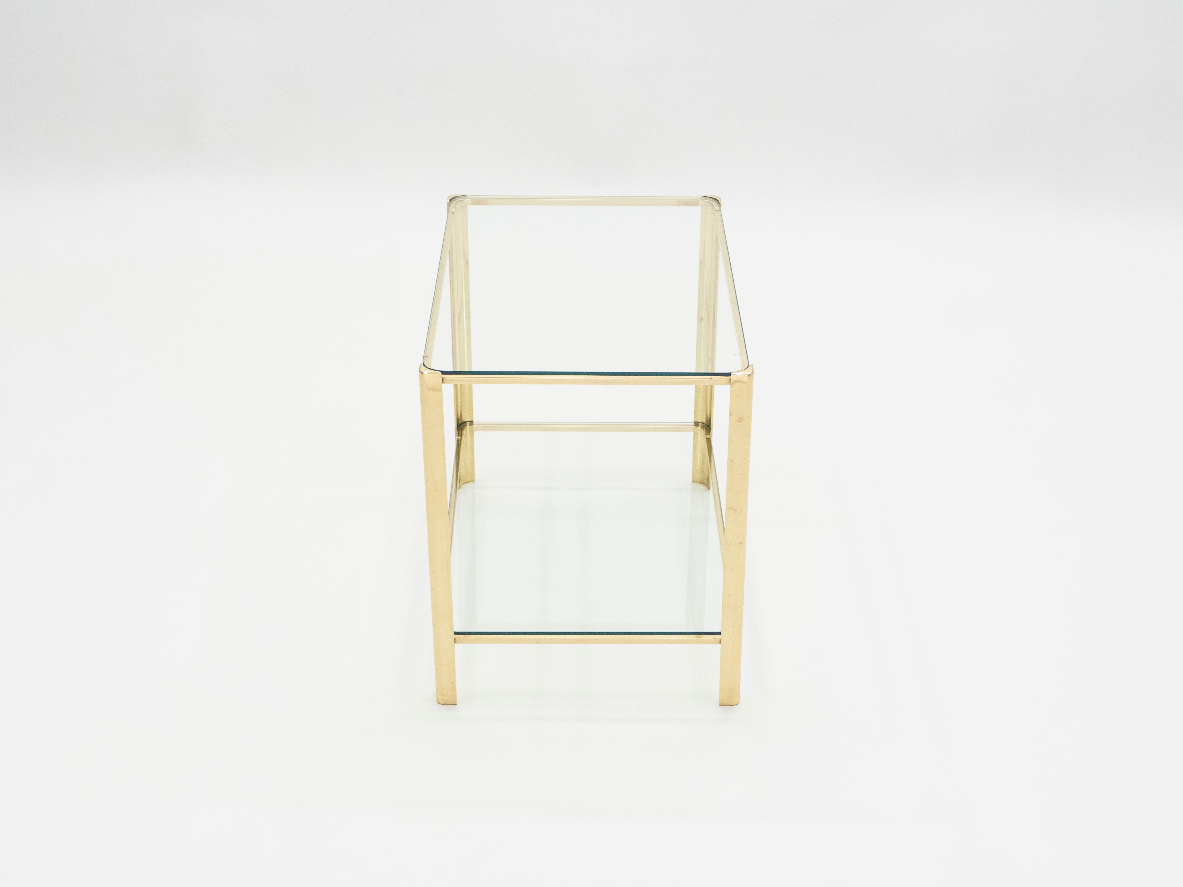 Gilded brass coffee table edited, numbered and signed Broncz