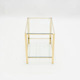 Gilded brass coffee table edited, numbered and signed Broncz