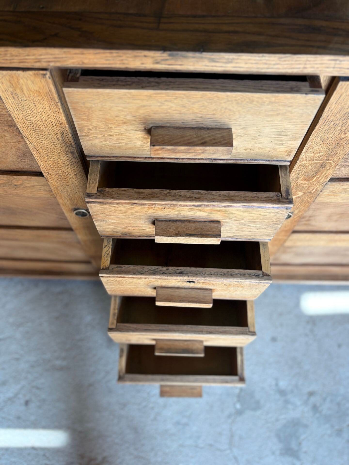 Renovated antique solid wood sideboard