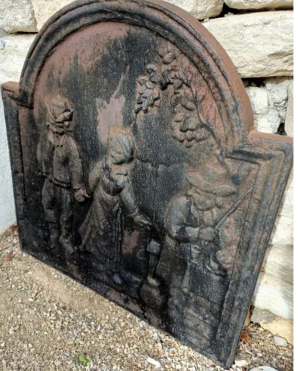Plaque de cheminée 54x52