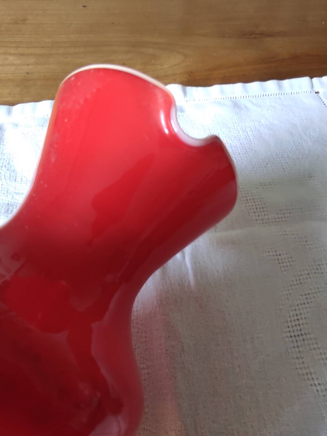 Opaline glass vase