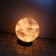 Vintage lamp in wood and mother-of-pearl 70s