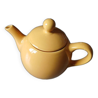 Ocher yellow teapot