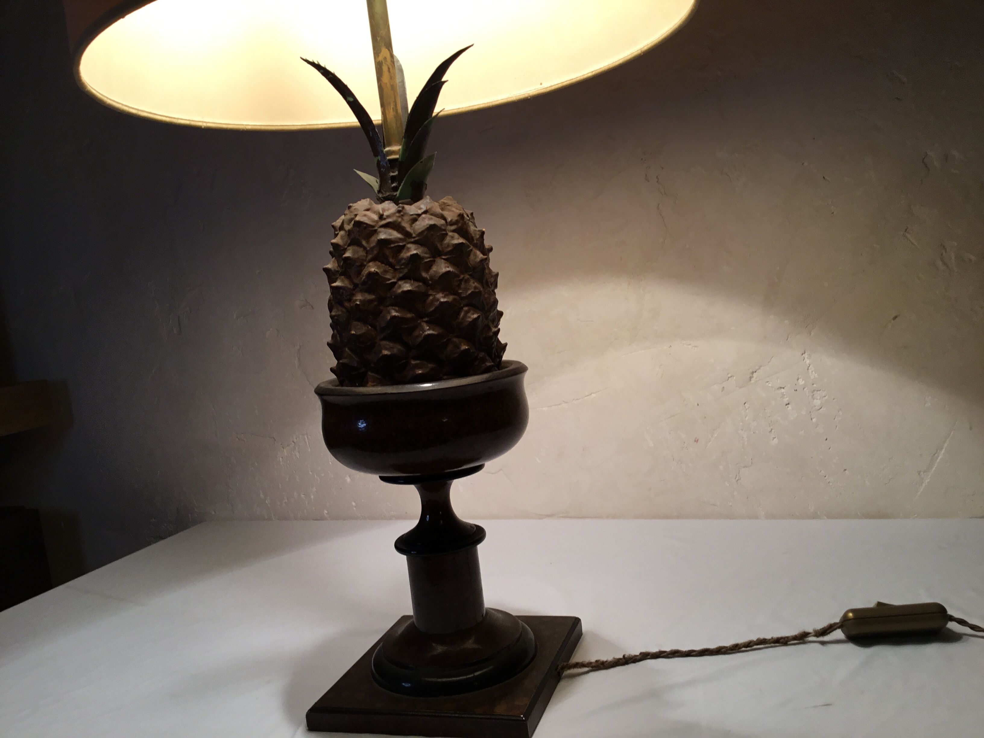 Vintage pineapple design lamp 60-70