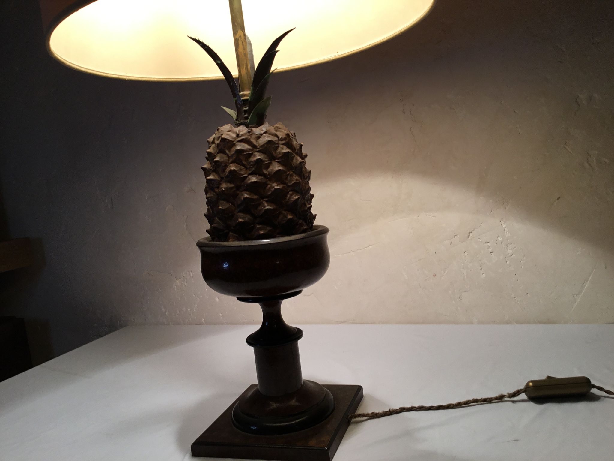 Vintage pineapple design lamp 60-70