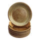 8 stoneware dessert plates