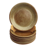 8 stoneware dessert plates