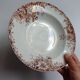 Large deep plate Terre de fer Gien Autumn