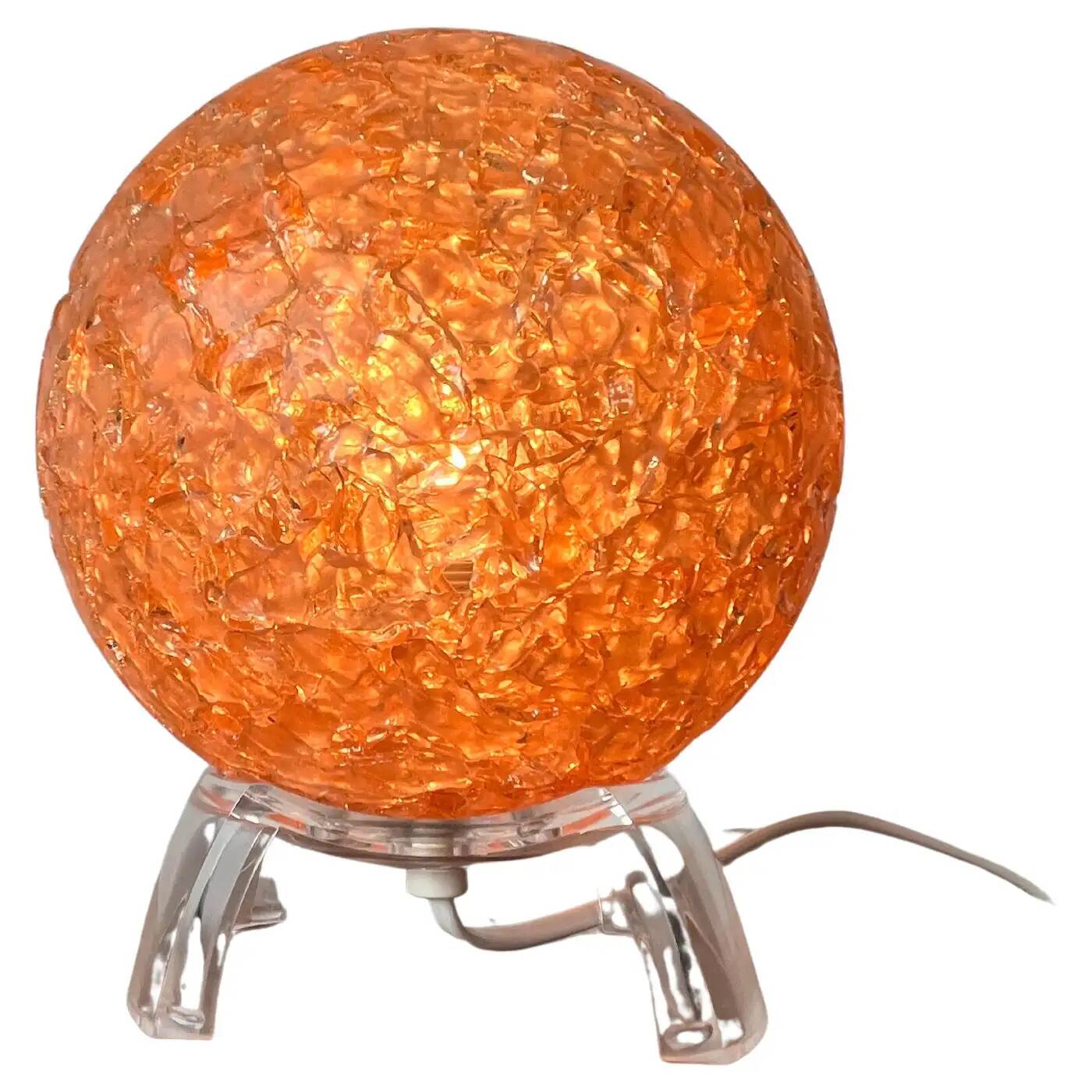 Paire de lampes de table en plastique design Space Age, années 1970.