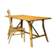 Table et chaise en rotin et bambou