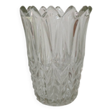 Vase en verre, motif "épis de blé"