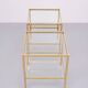 Paire de tables d'appoint carrées en laiton Renato Zevi, années 1970, Italie