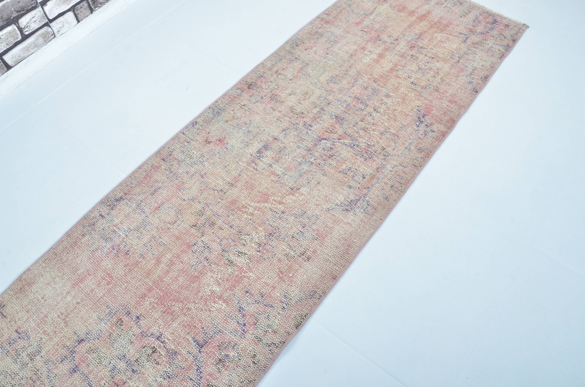 Pink Oushak Turkish Runner sku 3332