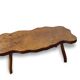 Table low 70s in solid wood tree trunk