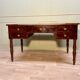 Bureau plat en acajou et plume d’acajou pieds Jacob d’époque Louis Philippe XIXème siècle