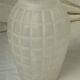 Molded glass vase press art deco period