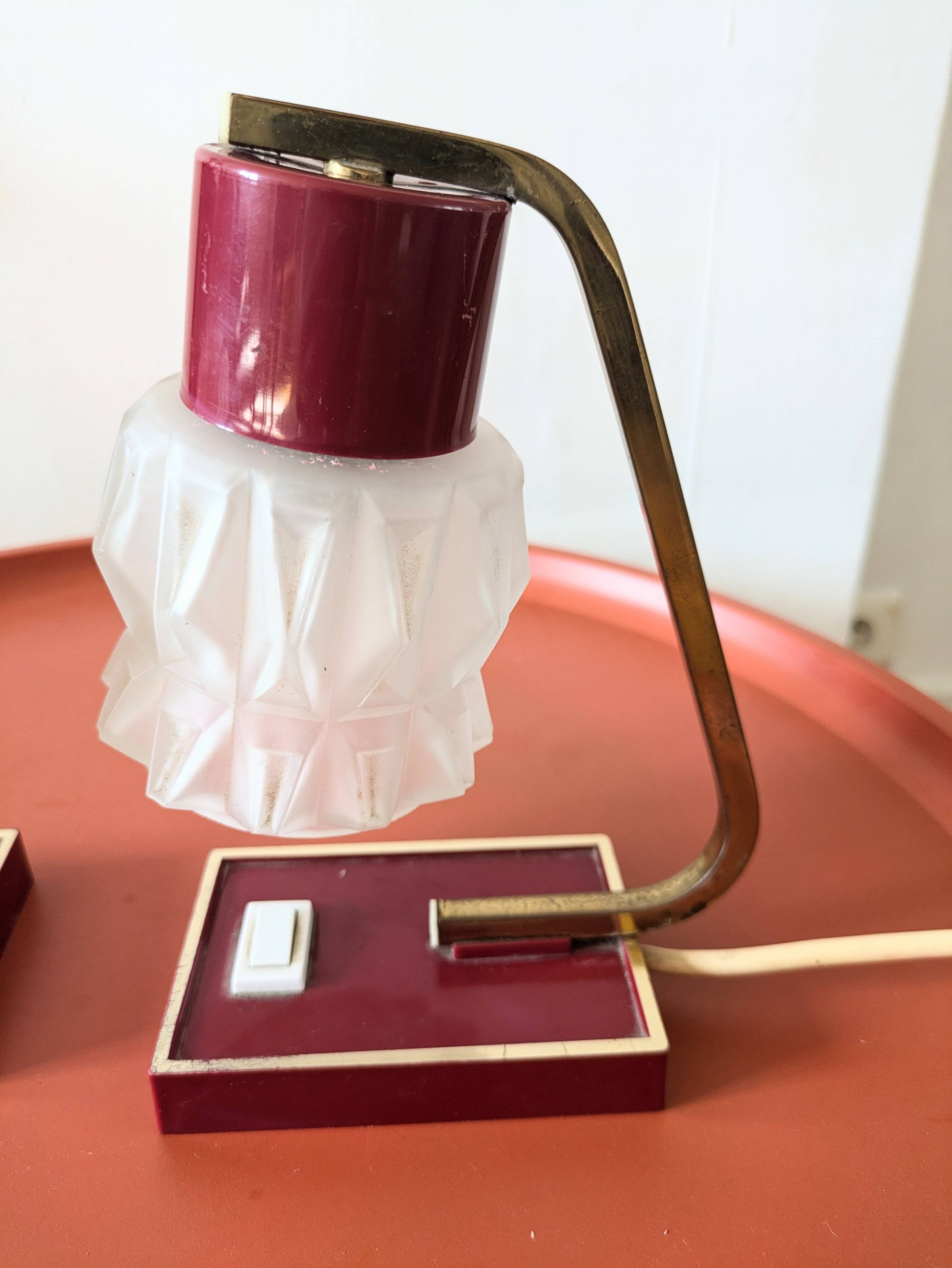 Pair of 50s designer lamps