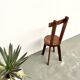 Brutalist chair in solid oak, 1900