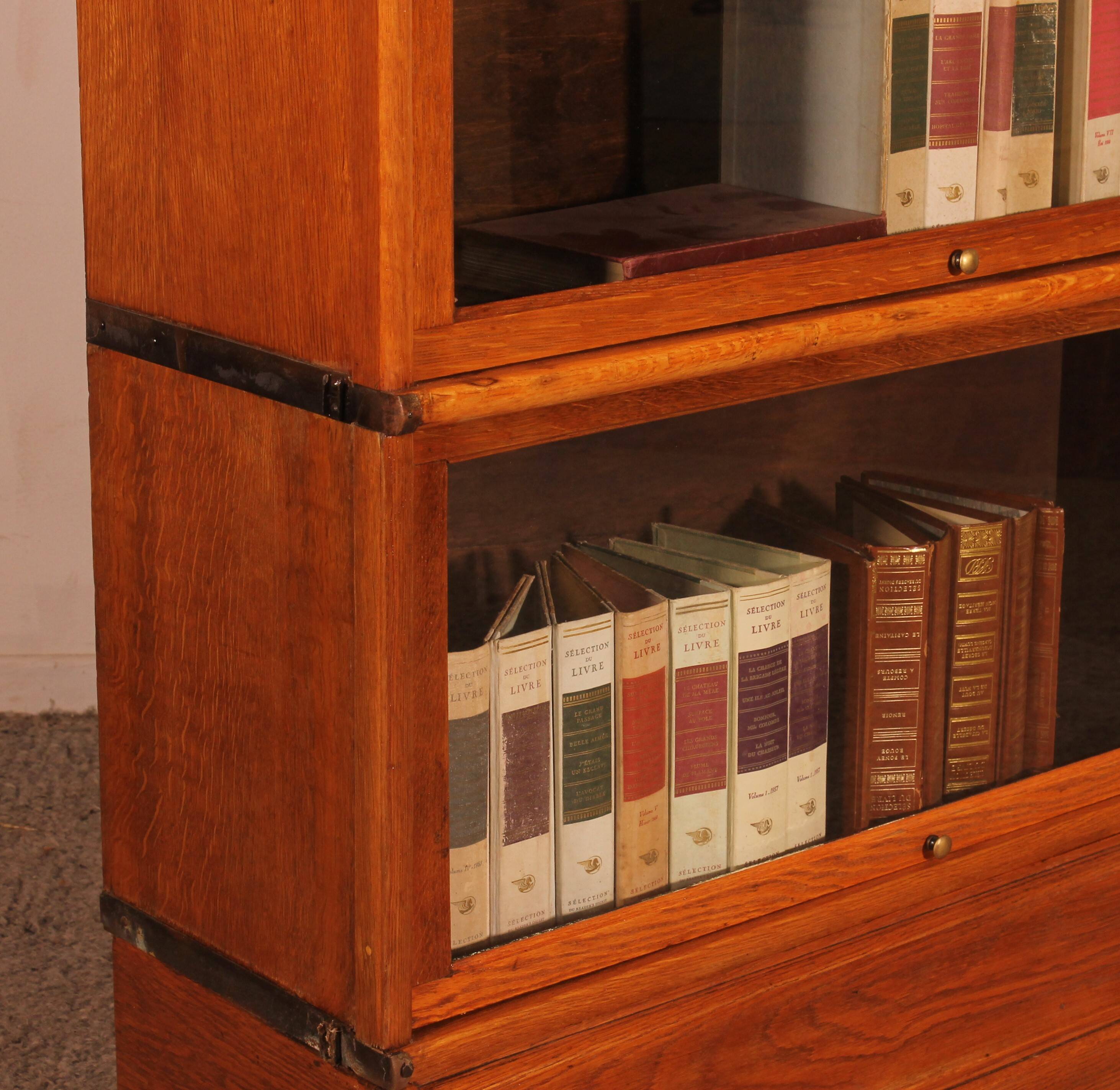 Bibliothèque Globe Wernicke En Chêne Blond De 5 éléments