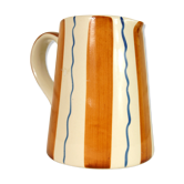 Painted ceramic pitcher