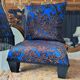 Cushion and its blue phoenix footrest