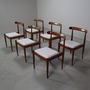 Set of six Alfred Hendrickx Model 500 dining chairs in Rosewood,