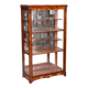 Vitrine Biedermeier tchèque en noyer et épicéa, années 1830