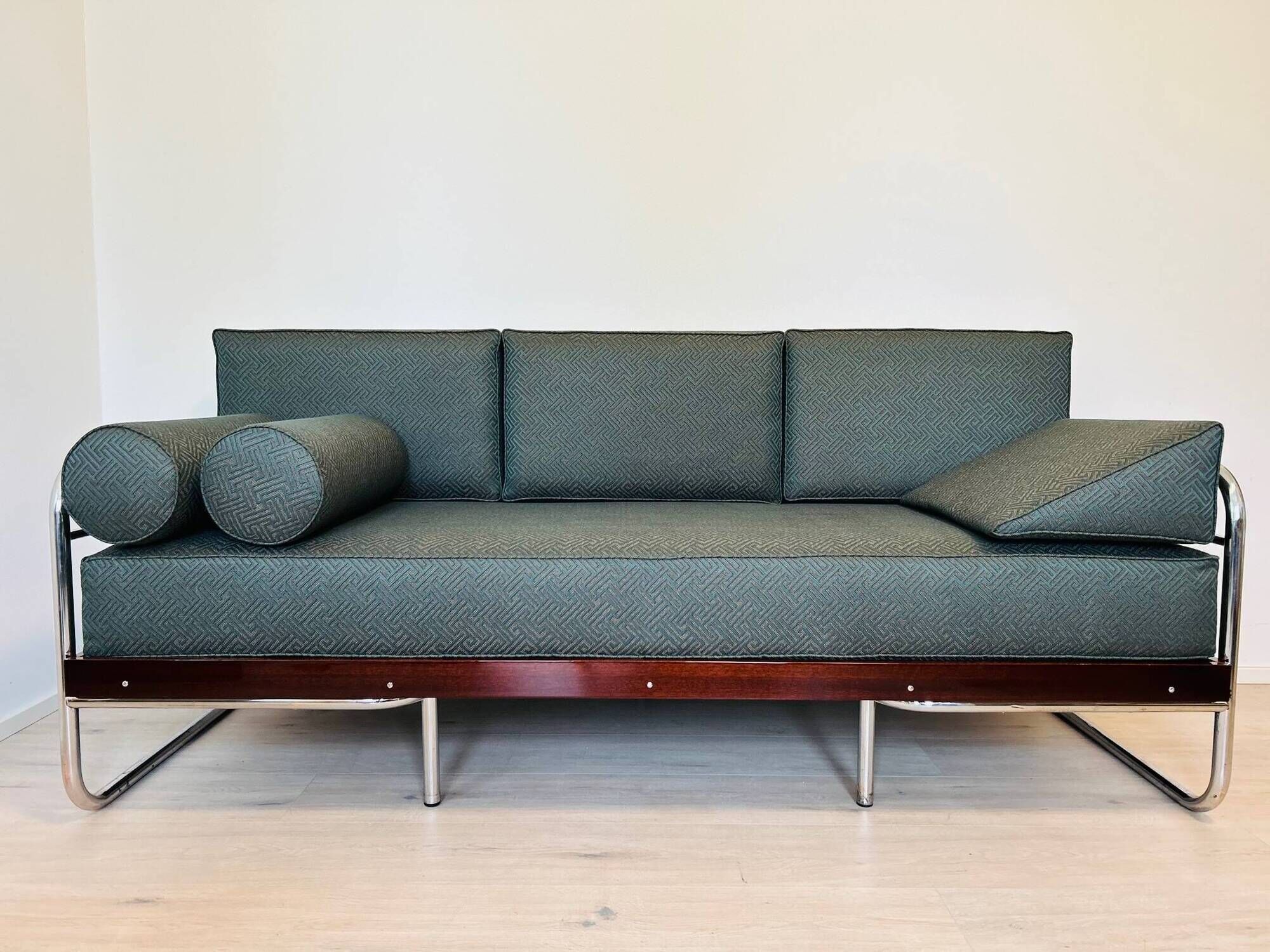Canapé Bauhaus en Acier Tubulaire de Robert Slezak, 1930s
