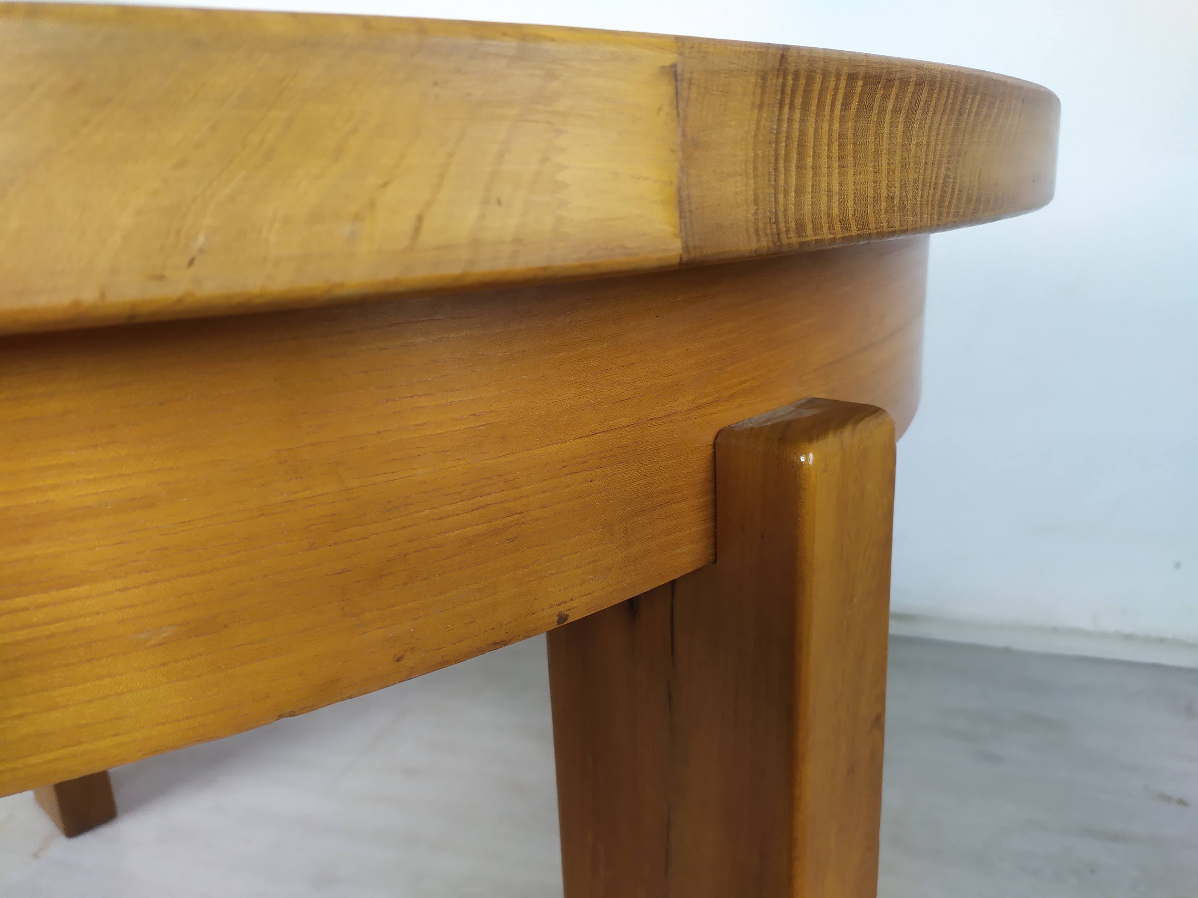 Renewed elm round table