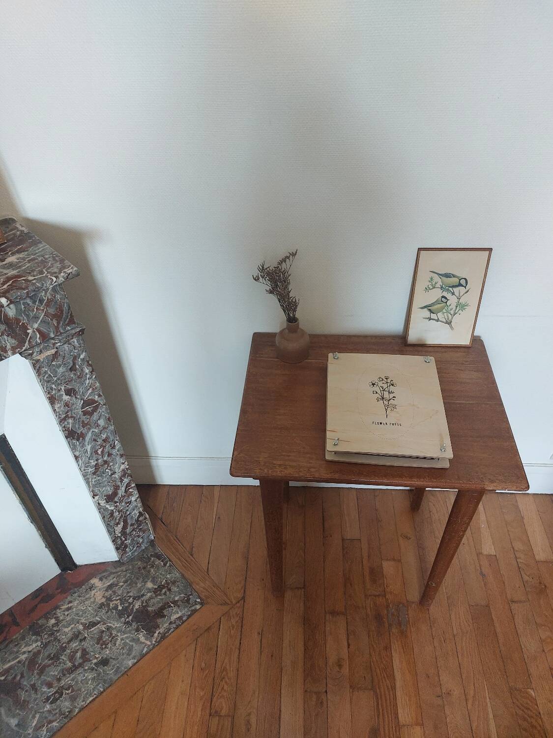 Small vintage wooden table