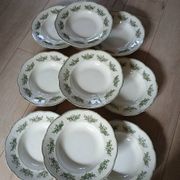 9 assiettes creuses Terre de fer Badonviller