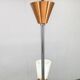 Mid-Century Pendant Light, Copper and Chrome, Czechoslovakia, 1970s